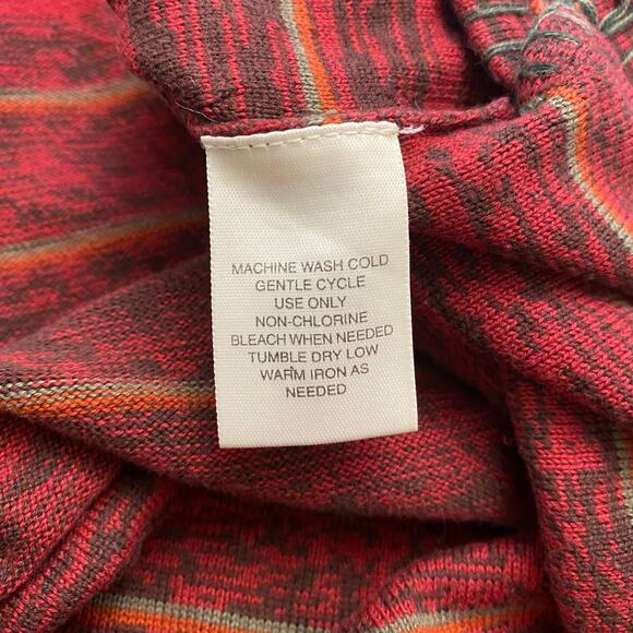 St. John’s Bay Front Tie Floral Embroidered Shirt Womens Large Boho Fall - Picture 8 of 8